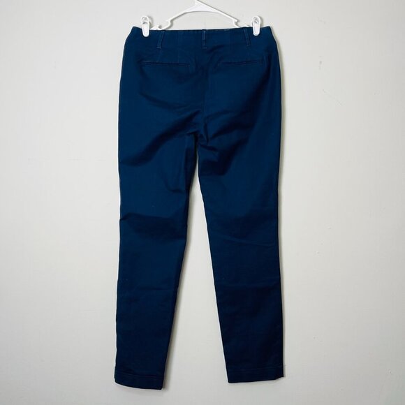 Boden Navy Blue Dress Pants Women's 6L 30 Waist Slim Fit Ankle Cropped Career - Picture 2 of 12